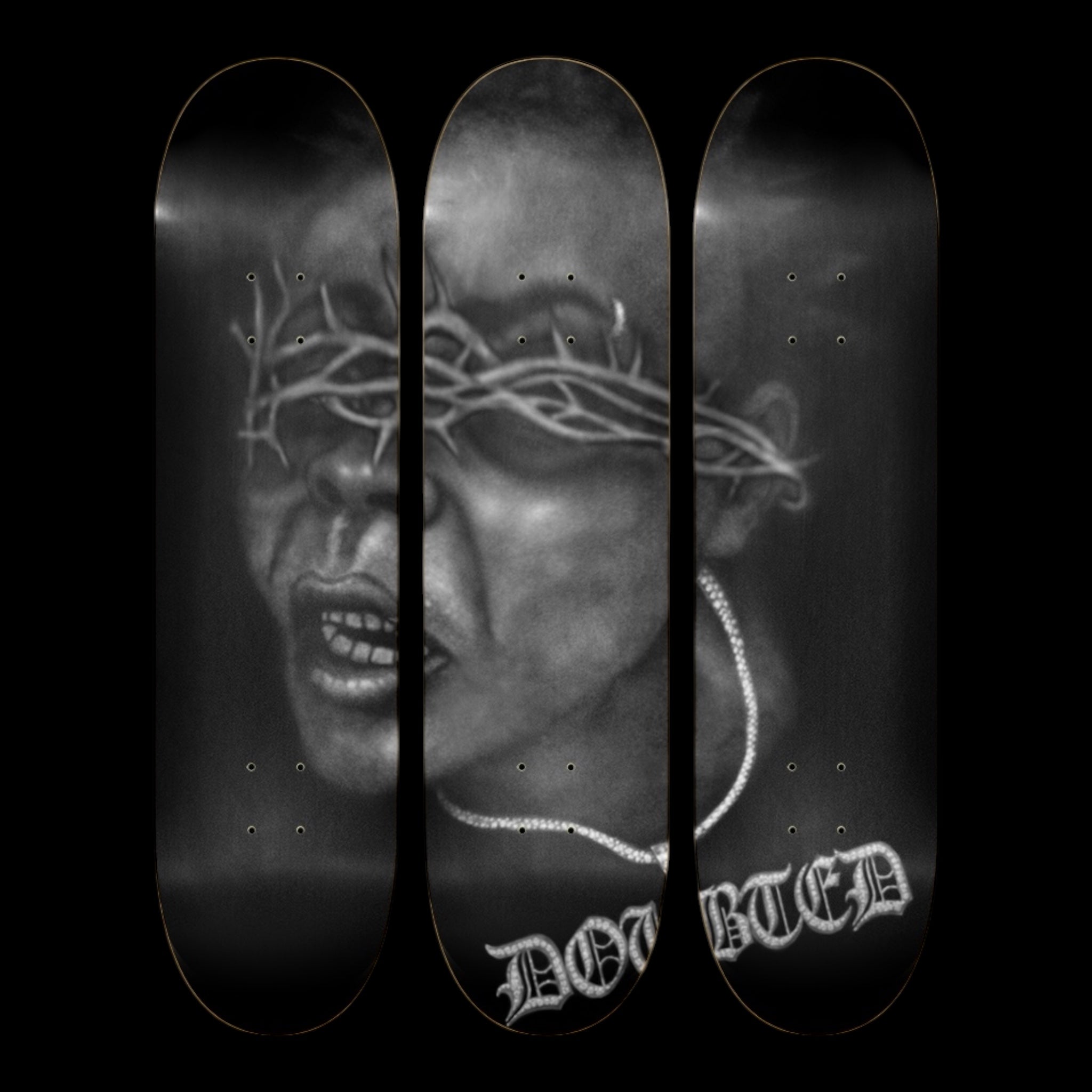 DOUBTED "Blind Faith" Limited edition Triple-Deck Skateboard Series